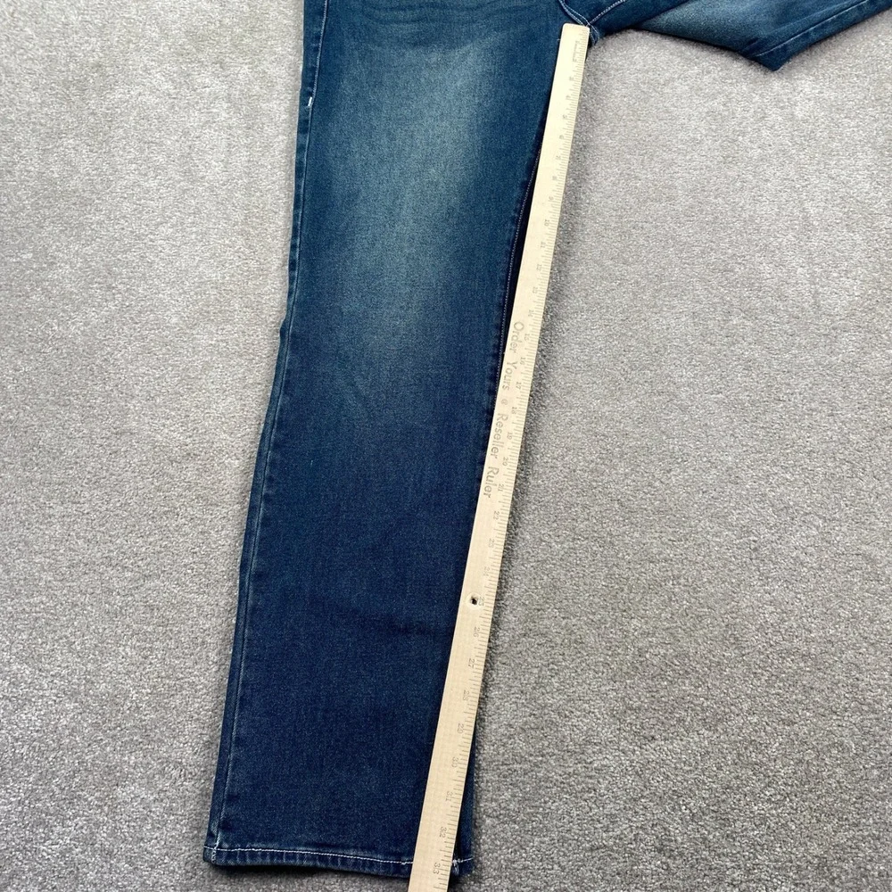 True Religion Ricky Relaxed Straight Jeans Mens 36 Blue Dark Woodland Wash NWT